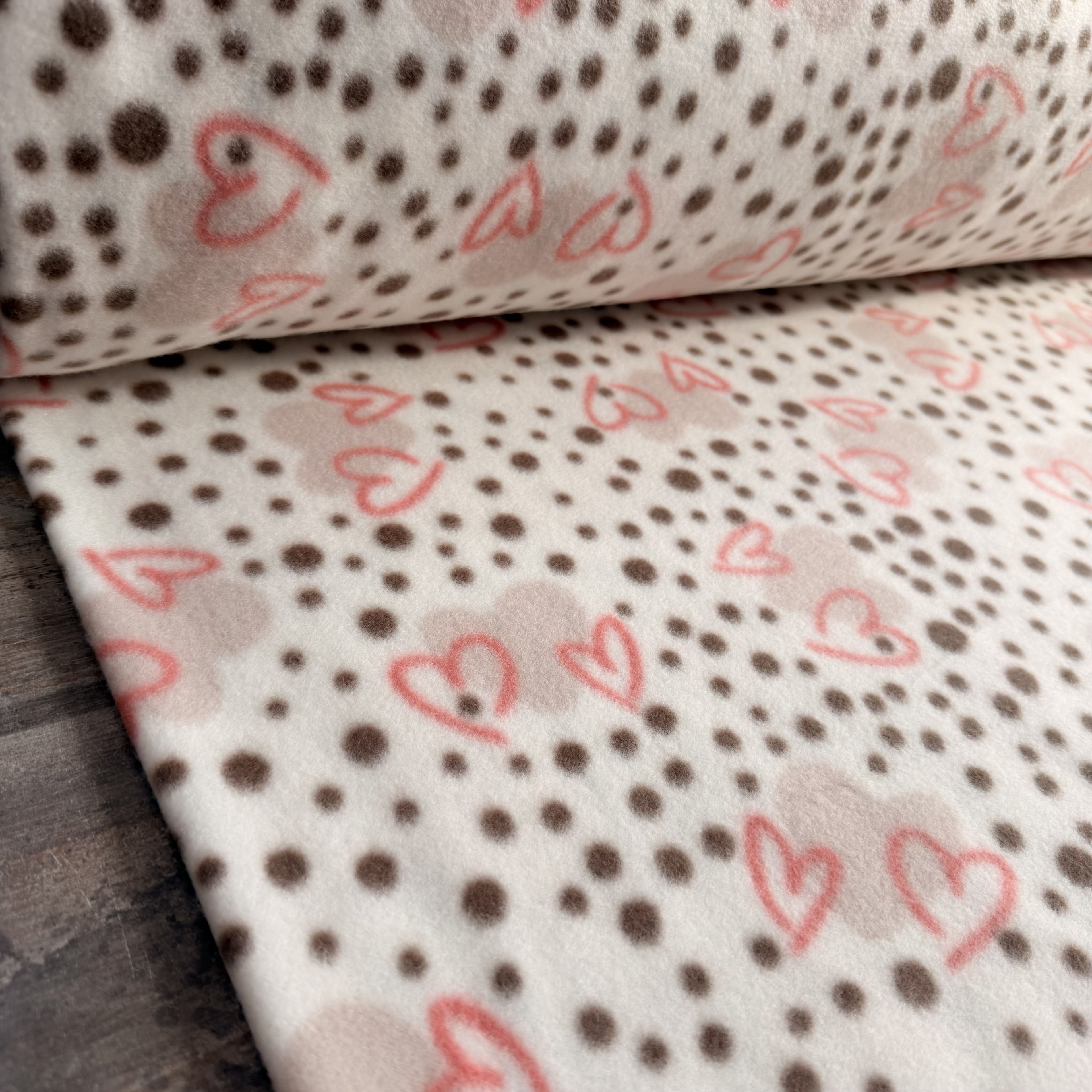 Soft estampado coração bolinha