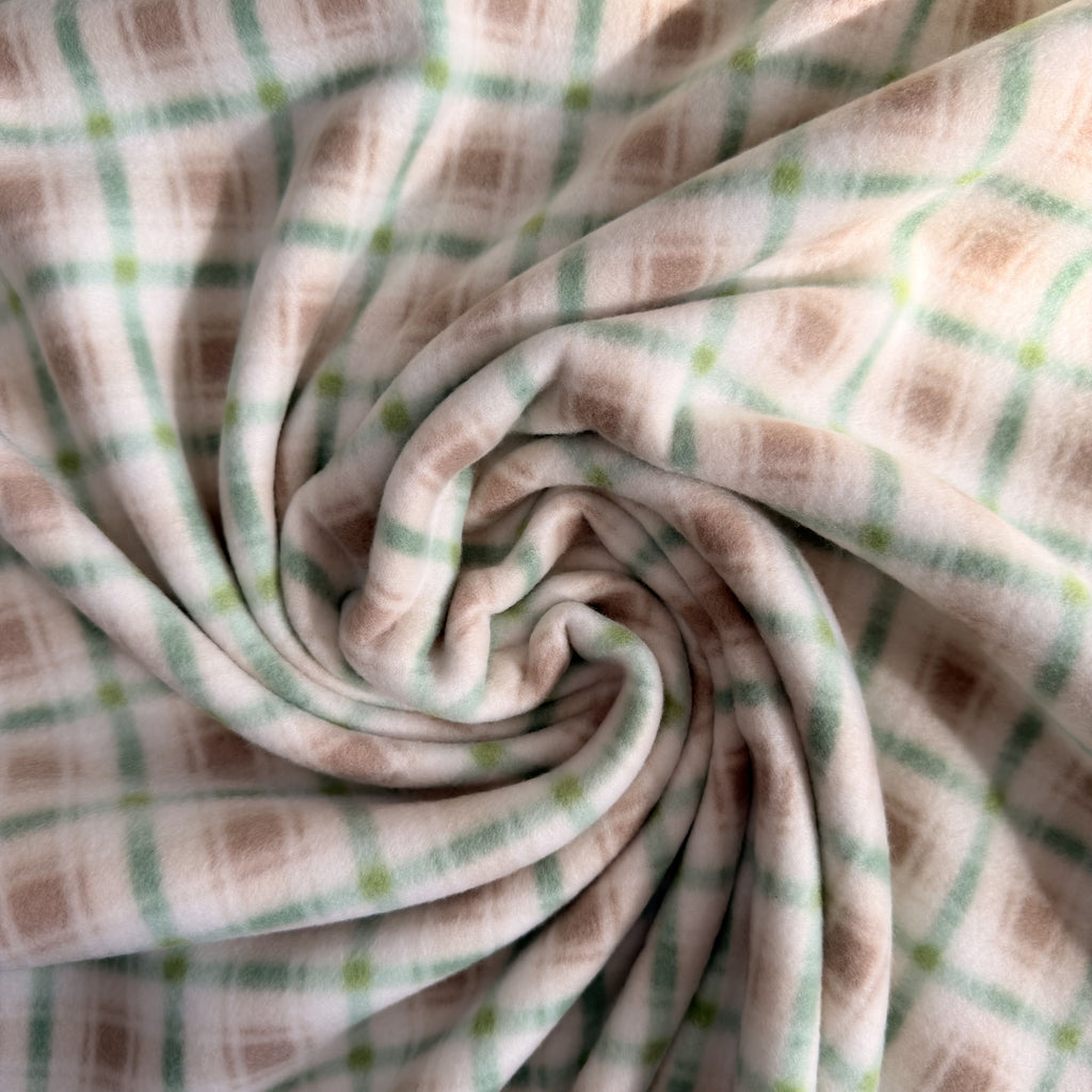 Soft estampado marrom e verde