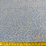 Tricoline Estampado Floral Ramos Raminho Galhos Galhinho Azul Antigo