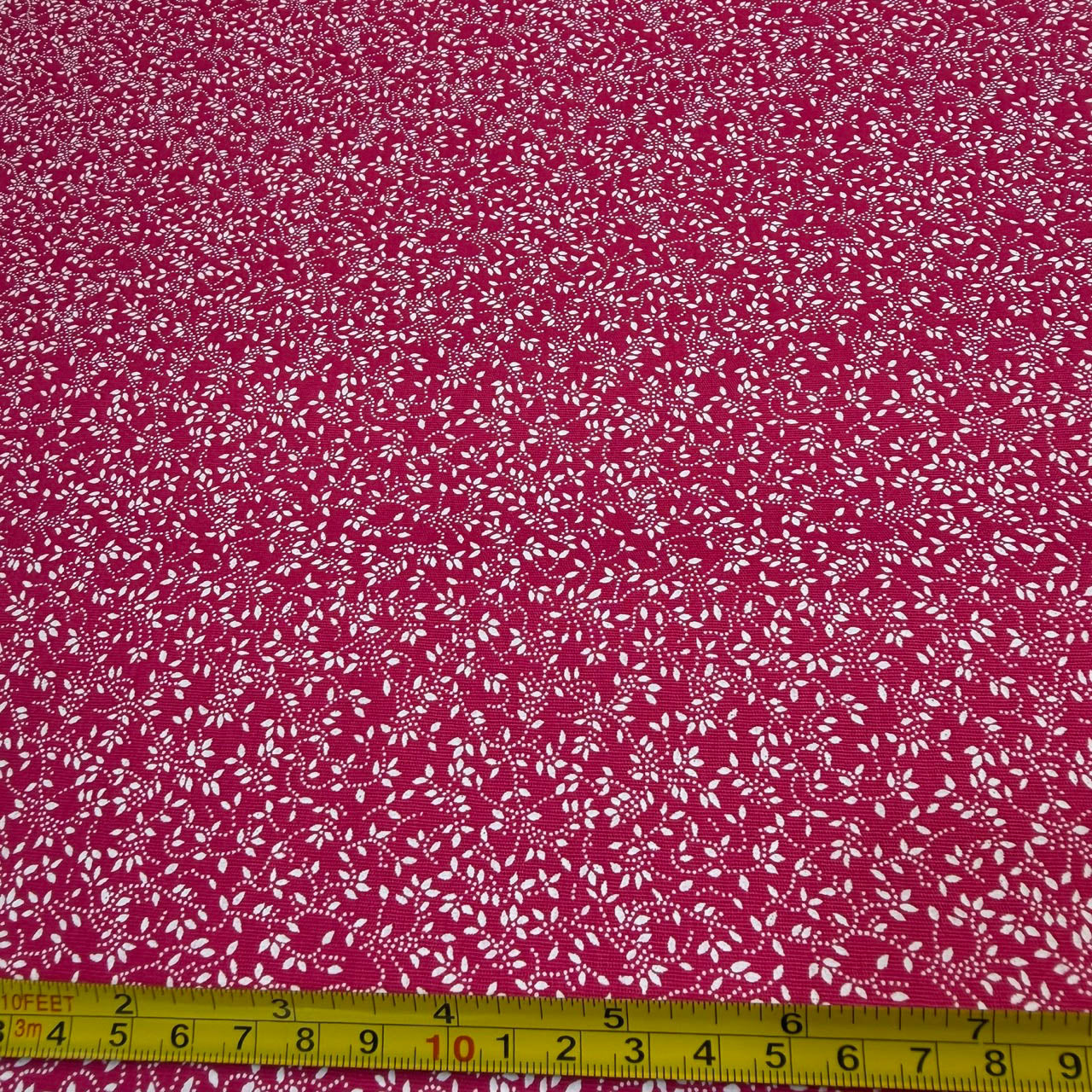 Tricoline Estampado Floral Ramos Raminho Galhos Galhinho Rosa Pink
