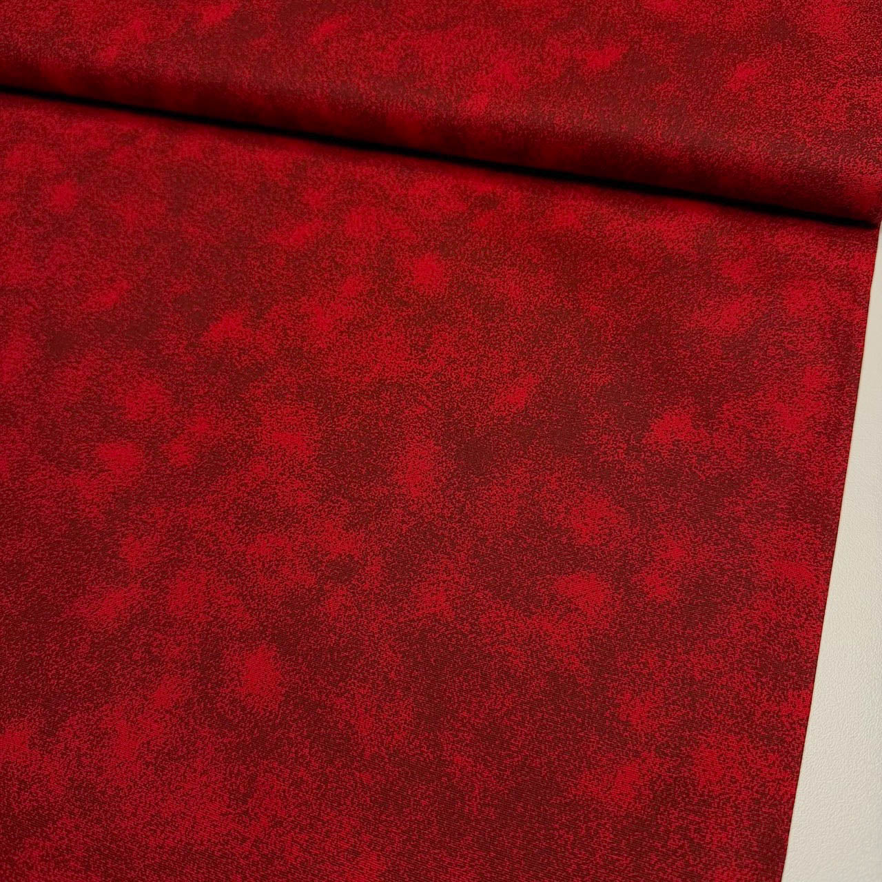 Tricoline Estampado Poeirinha Vermelho
