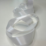 Fita Cetim N5 22mm Branco - Rolo com 50m