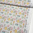 Tricoline Estampado Cozinheira Feliz