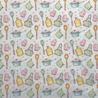 Tricoline Estampado Cozinheira Feliz