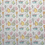 Tricoline Estampado Cozinheira Feliz