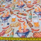 Tricoline Estampado Churrasco Americano