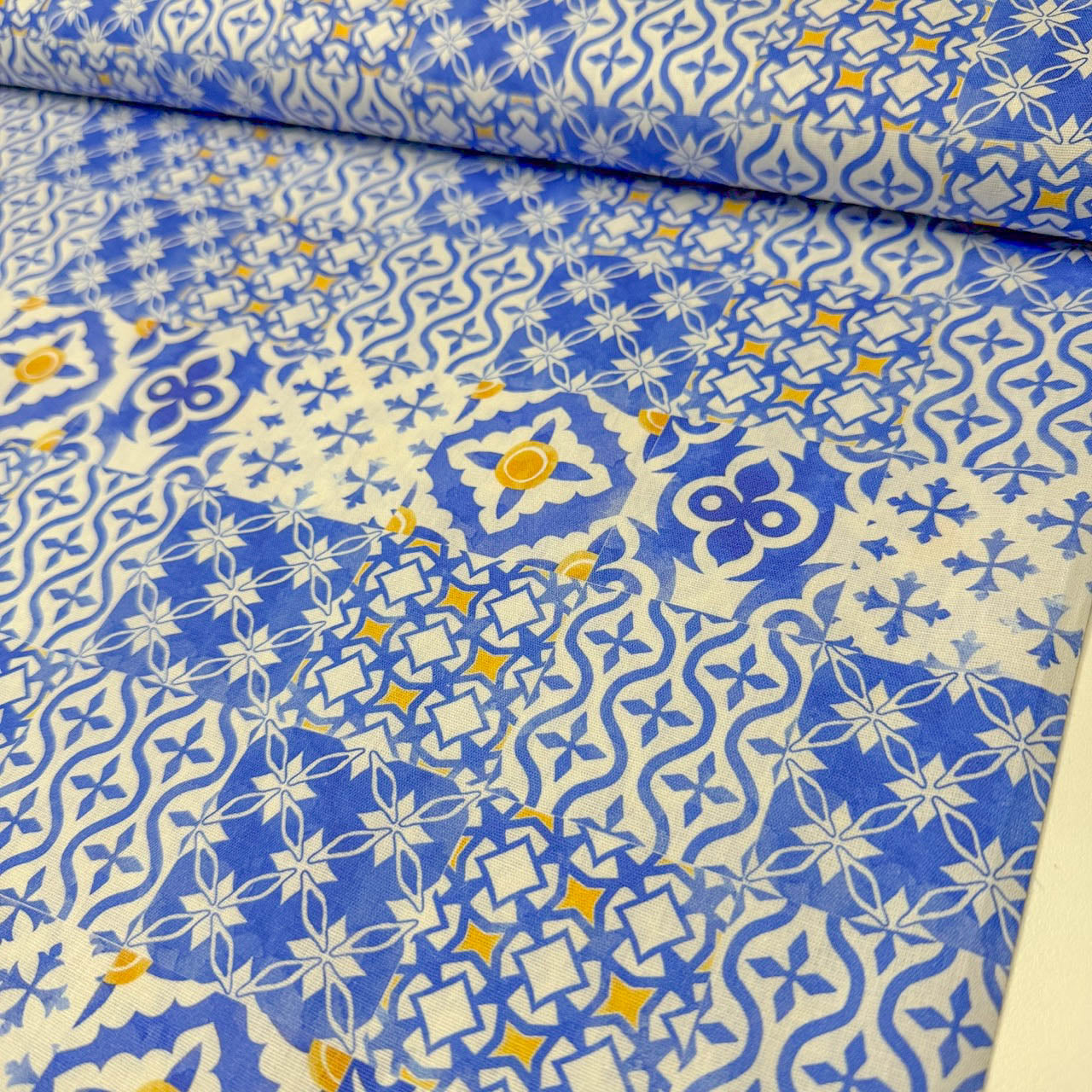 Tricoline Estampado Azulejo Português
