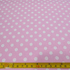 Tricoline Estampado POÁ Tamanho G Rosa Bebê
