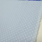 Tricoline Estampado POÁ Tamanho P Azul Bebê