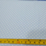 Tricoline Estampado POÁ Tamanho P Azul Bebê