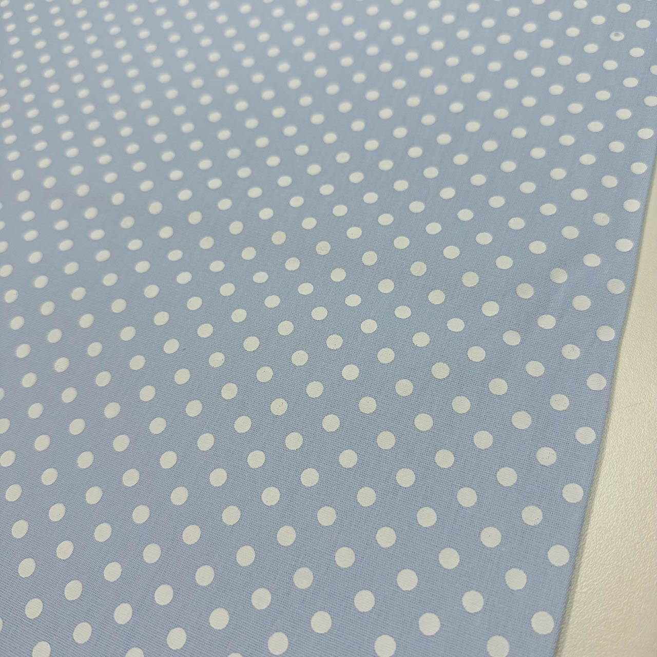 Tricoline Estampado POÁ Tamanho M Azul Bebê