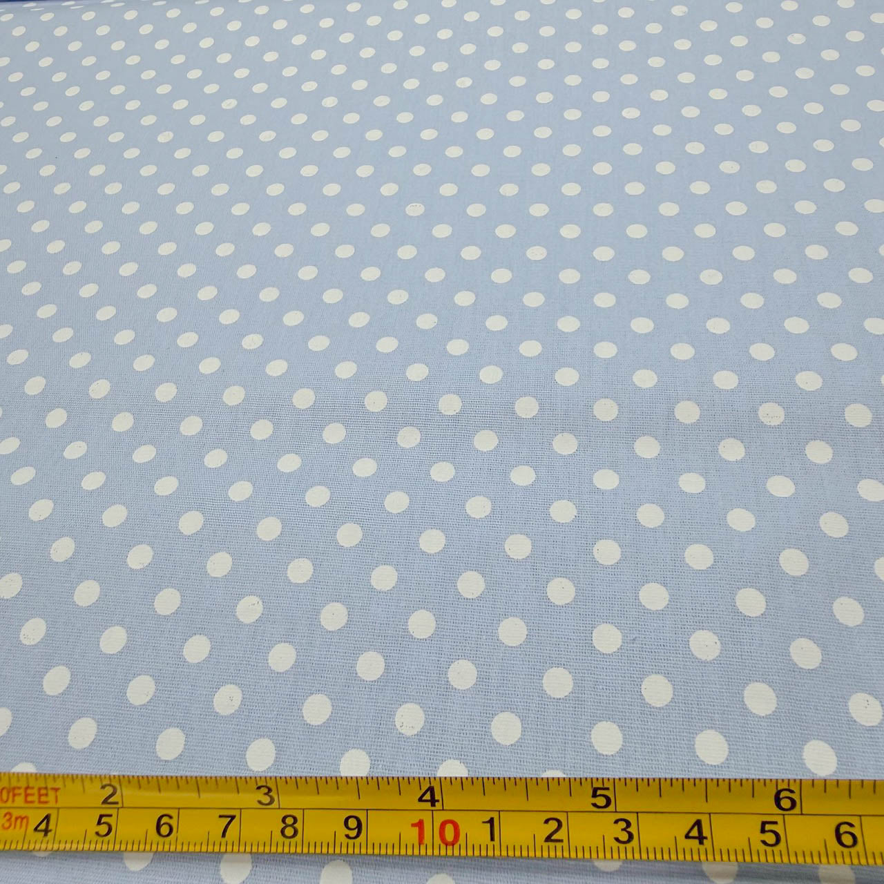 Tricoline Estampado POÁ Tamanho M Azul Bebê
