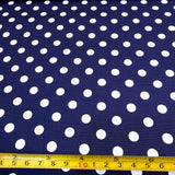 Tricoline Estampado POÁ Tamanho G Azul Marinho