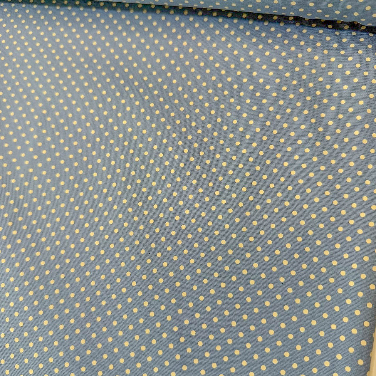 Tricoline Estampado POÁ Tamanho P Azul Antigo