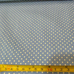 Tricoline Estampado POÁ Tamanho P Azul Antigo