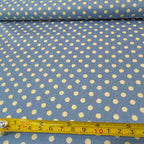 Tricoline Estampado POÁ Tamanho M Azul Antigo