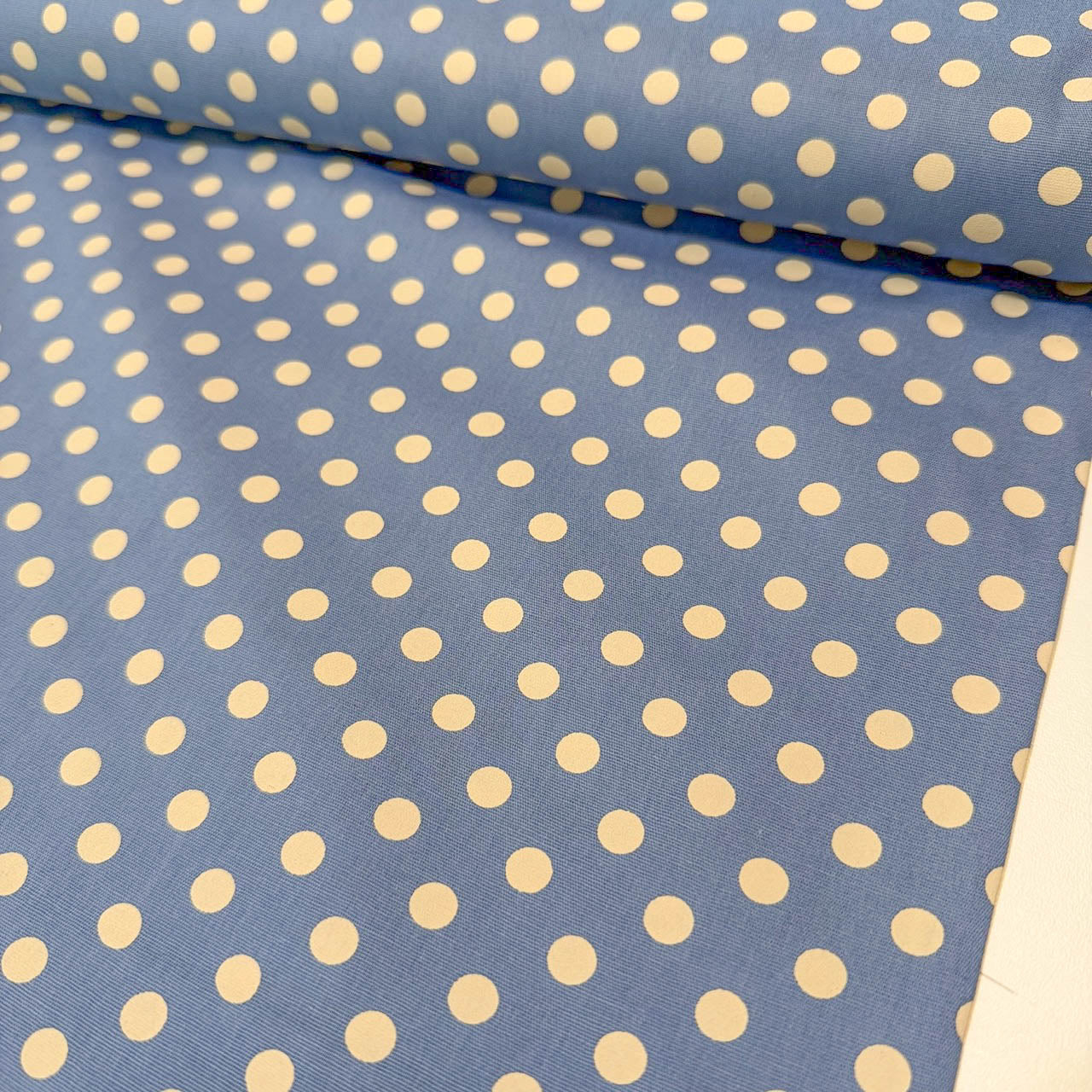 Tricoline Estampado POÁ Tamanho G Azul Envelhecido