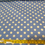 Tricoline Estampado POÁ Tamanho G Azul Envelhecido