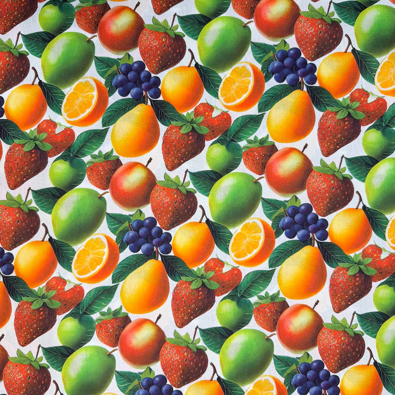 Tricoline Digital Estampado Fruits