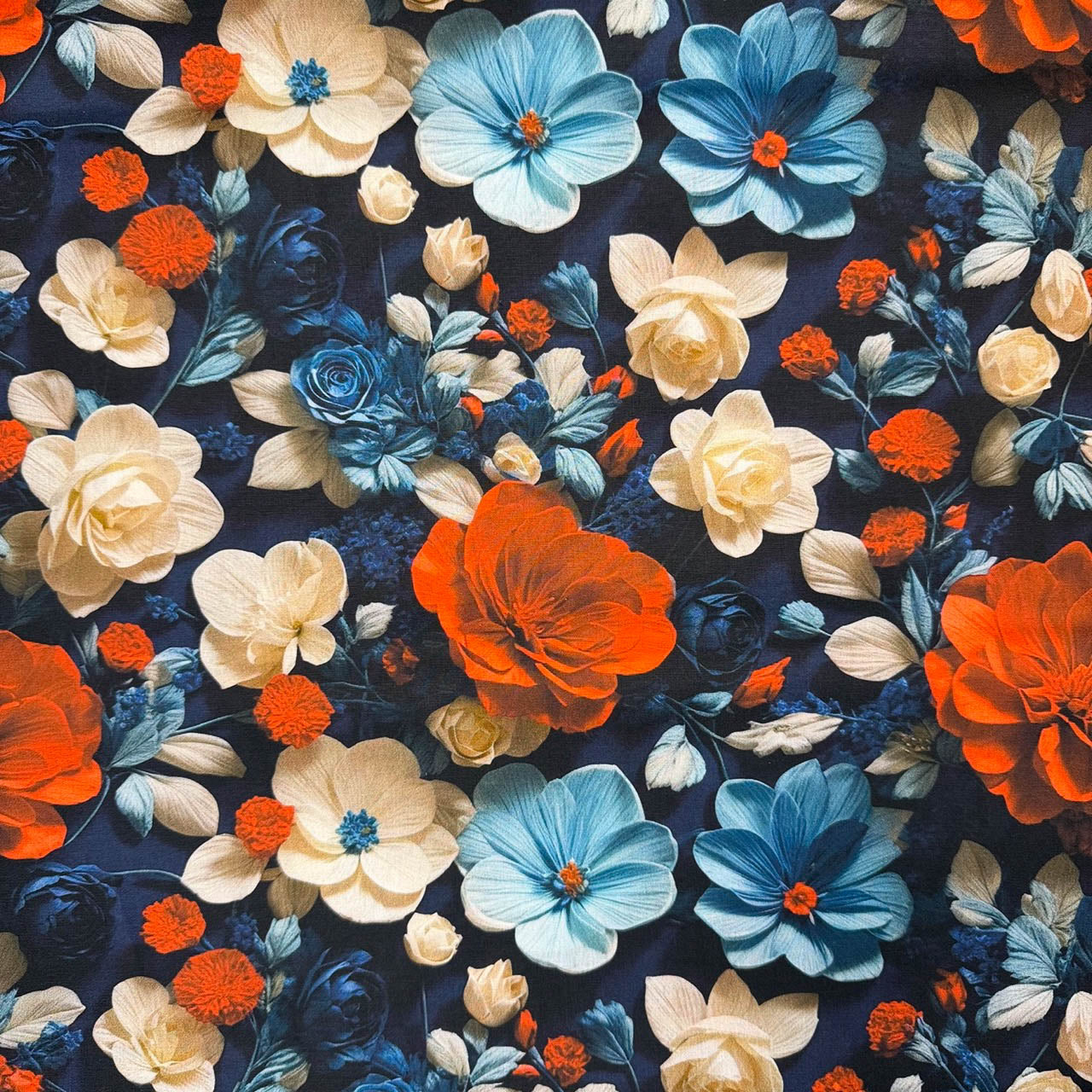 Tricoline Digital Estampado Floral Silvestre