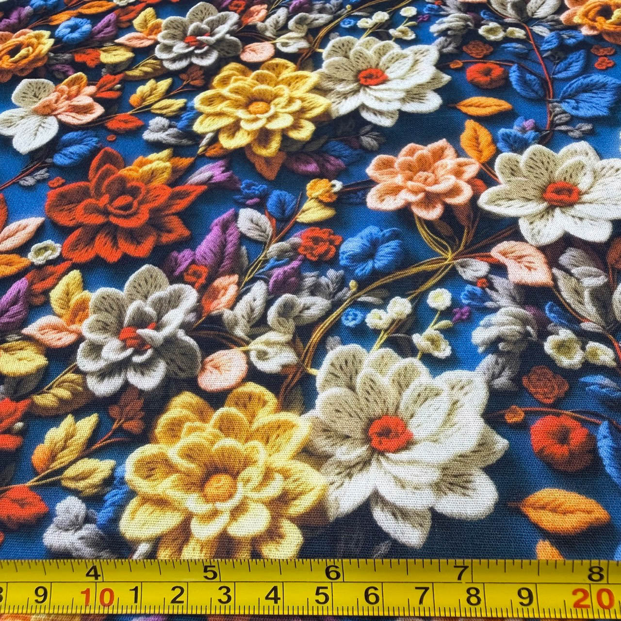 Tricoline Digital Estampado Floral Color