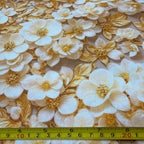 Tricoline Digital Estampado Floral Gold