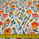 Tricoline Digital Estampado Floral Jardins