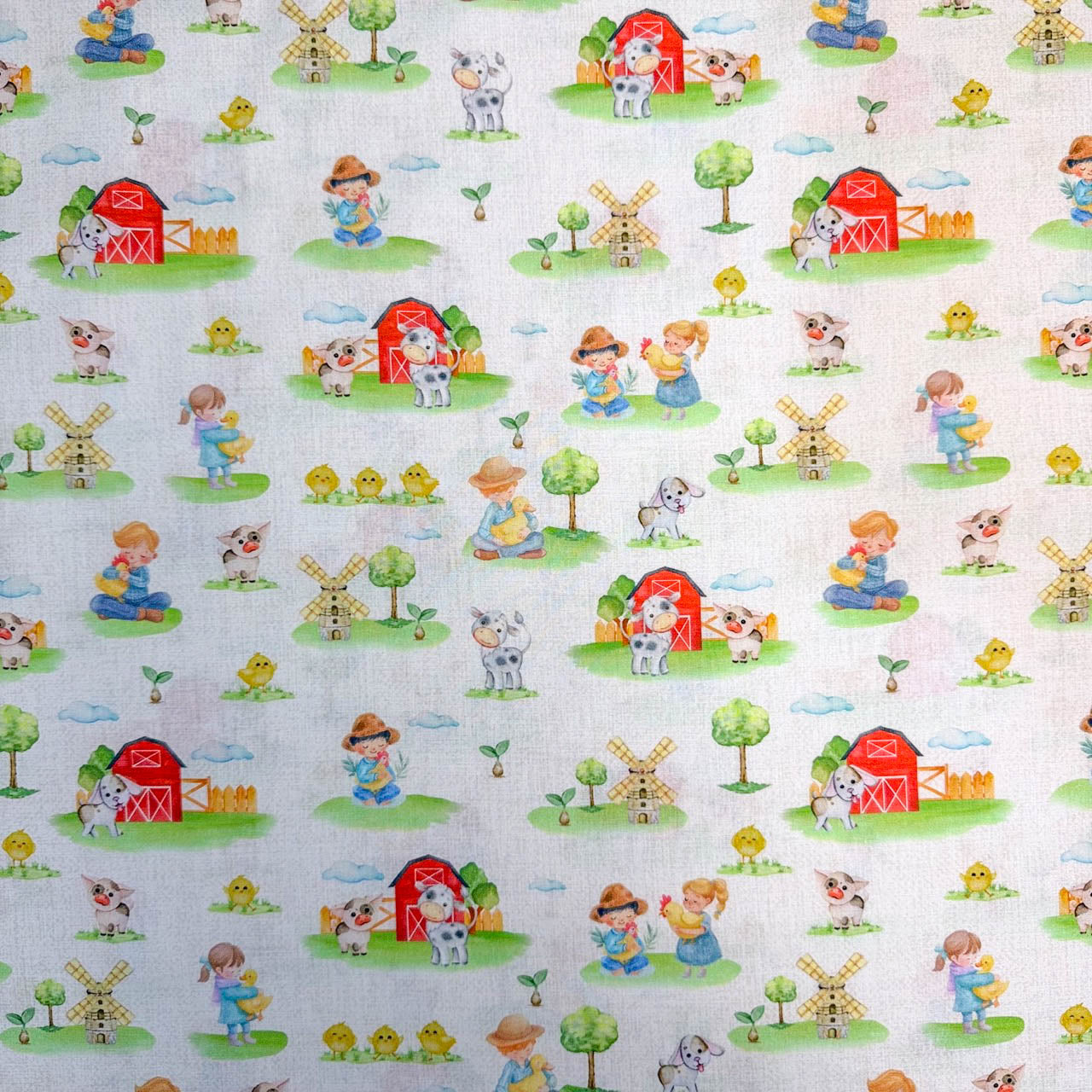 Tricoline Estampado Fazendinha