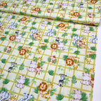 Tricoline Estampado Safari Fundo Verdinho