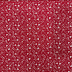 Tricoline Estampado Mini Corações Vermelho