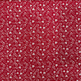 Tricoline Estampado Mini Corações Vermelho