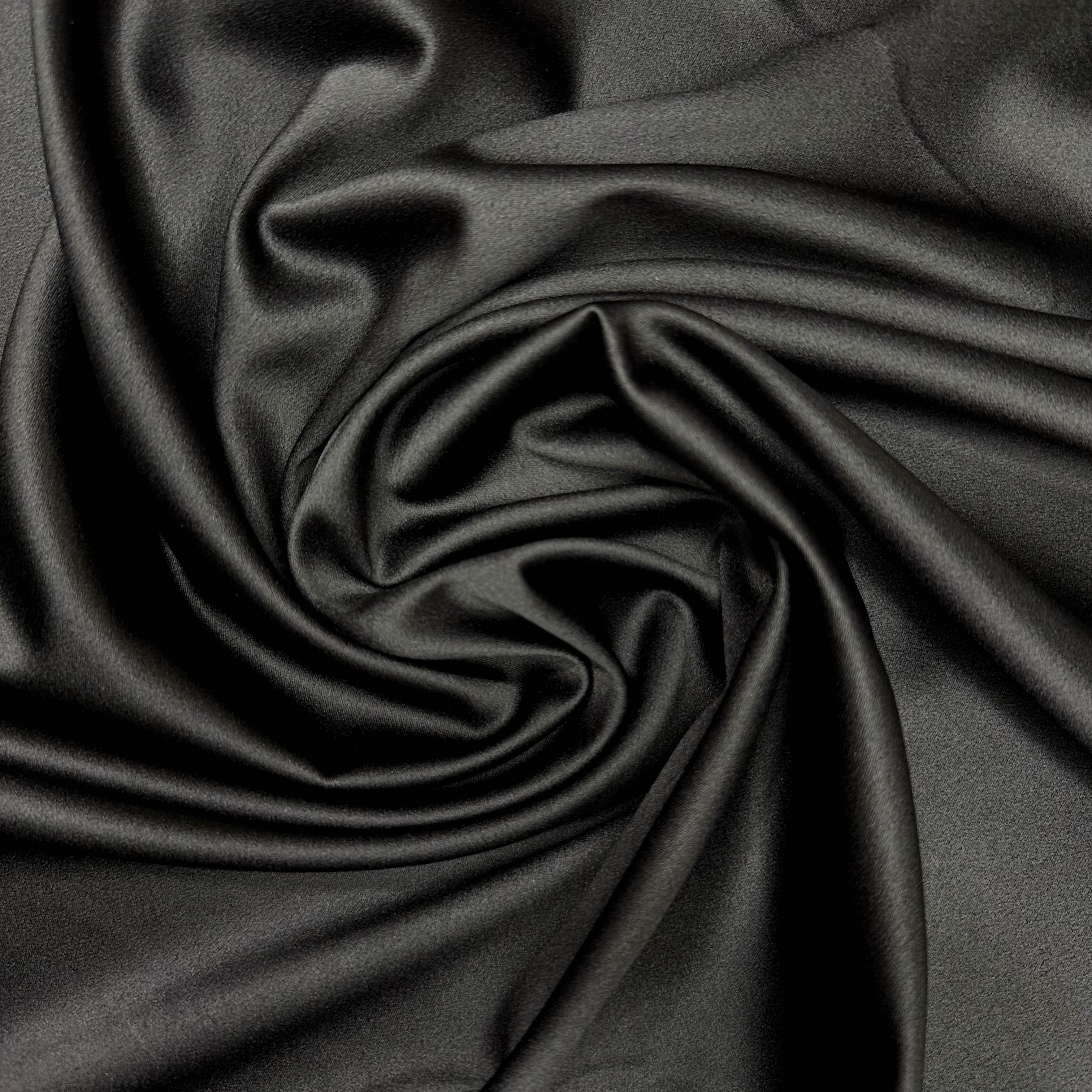 Tecido Crepe Amanda Liso Preto
