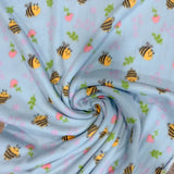 Soft Estampado Abelhas Fundo Azul