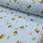 Soft Estampado Abelhas Fundo Azul