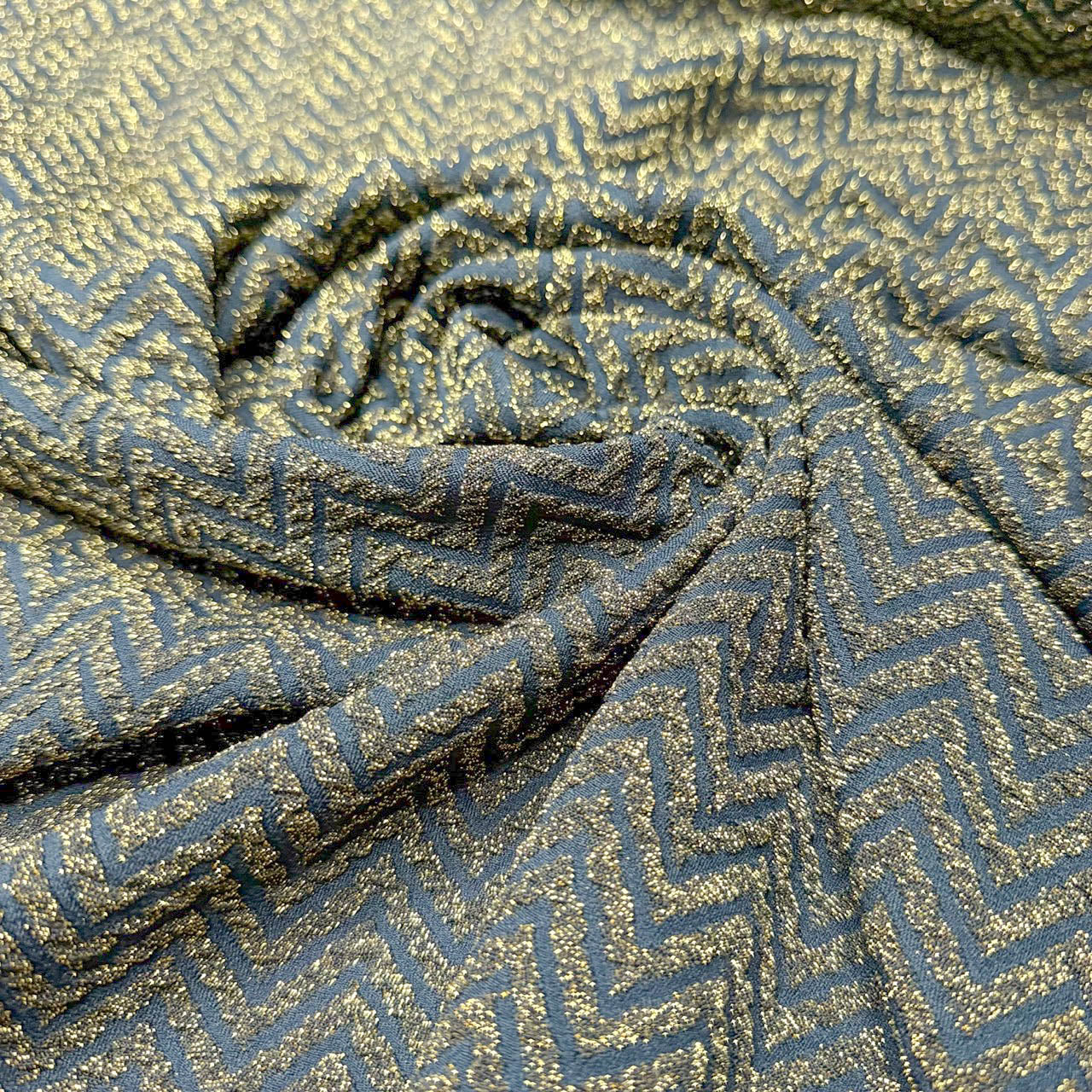 Tecido Malha Missoni Shine Dourado
