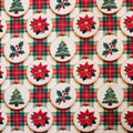 Tricoline Digital Estampado Natal Pinheiros