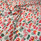 Tricoline Estampado Natal HoHoHo