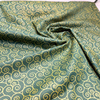 Tricoline Estampado Natal Arabesco Verde