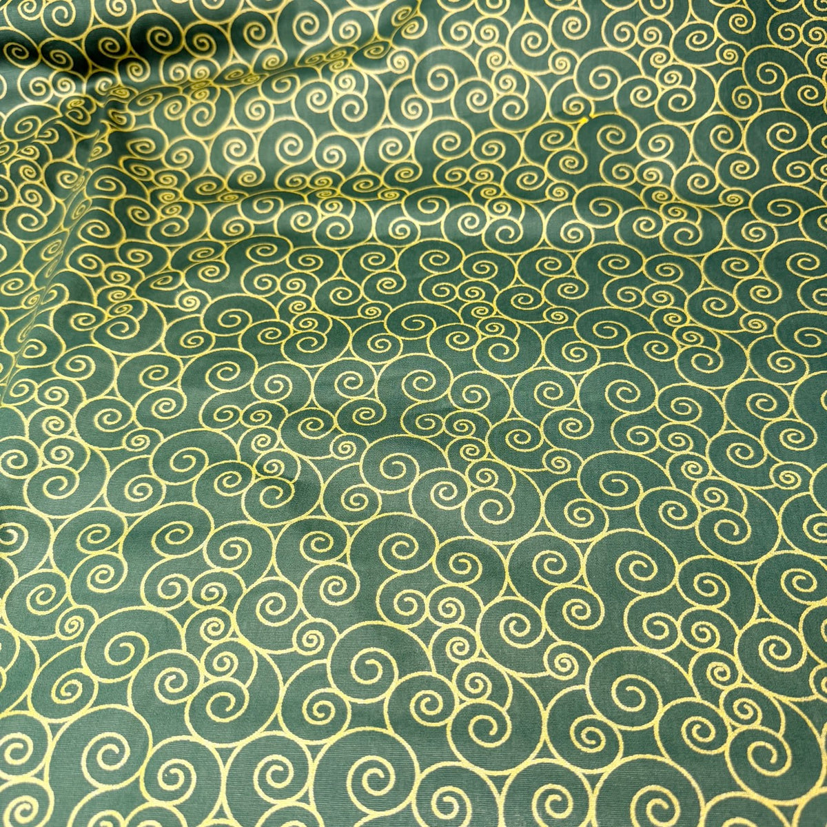 Tricoline Estampado Natal Arabesco Verde