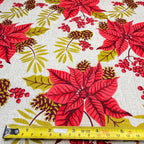 Tricoline Estampado Natal Floral