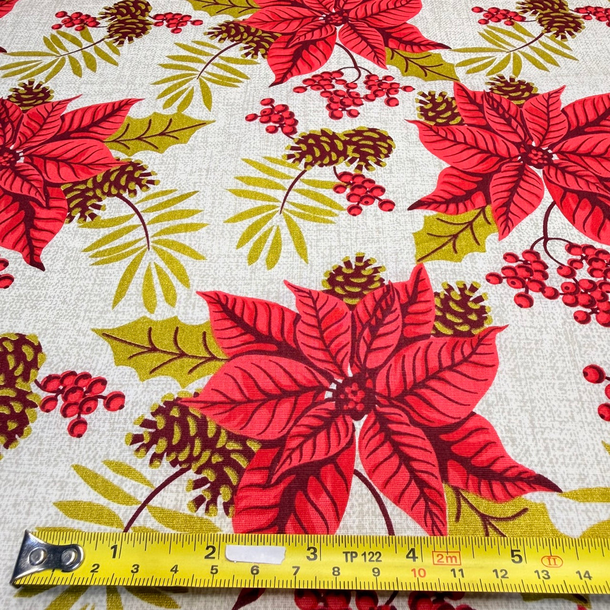 Tricoline Estampado Natal Floral