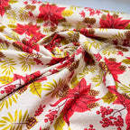 Tricoline Estampado Natal Floral
