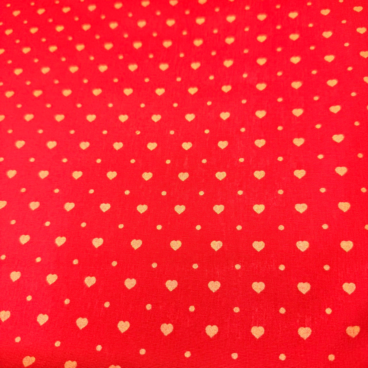 Tricoline Estampado Corações Alinhados Vermelho
