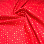 Tricoline Estampado Corações Alinhados Vermelho