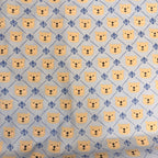 Tricoline Estampado Urso Real Azul Bebê