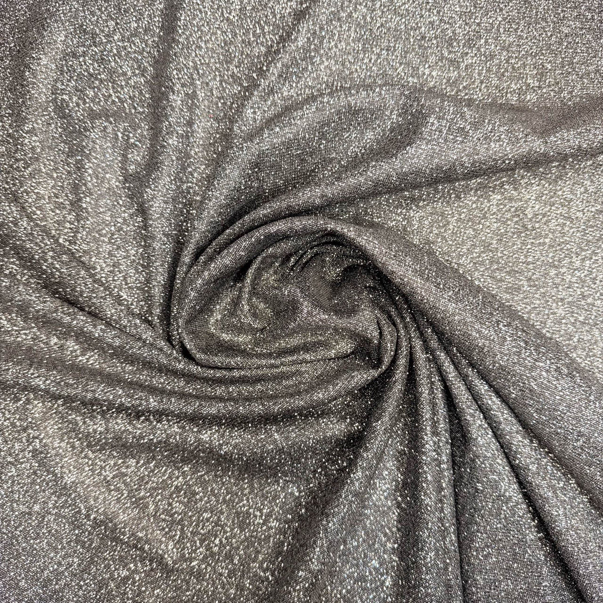 Malha Lurex Preto com Prata